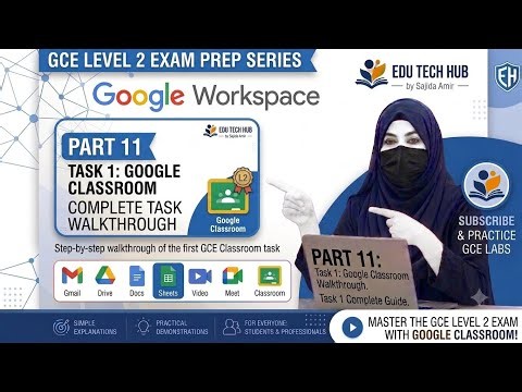 Google Certified Educator Level 2 | Task 1 Google Classroom | Google workspace for Education Exam