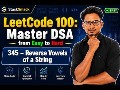 "LeetCode 345:Solved!" Reverse Vowels of a String | Two Pointers | Java Solution | Easy DSA #explore