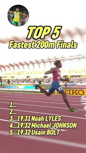 Top 5 Fastest 200M Finals in Sprinting History!