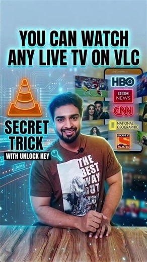 Watch LIVE TV channel for FREE using VLC |#shorts #ytshorts #vlc #livestream #tvchannel #tv #foryou