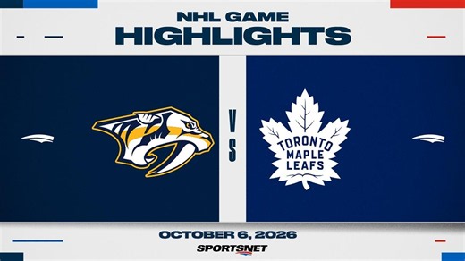 NHL Highlights | Predators vs. Maple Leafs - October 6, 2026