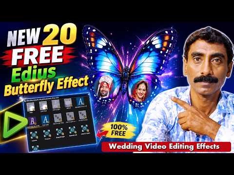 🔥NEW 20 FREE Edius Butterfly Effect 🦋| Mask Effect | Edius Video Editing Tutorial!