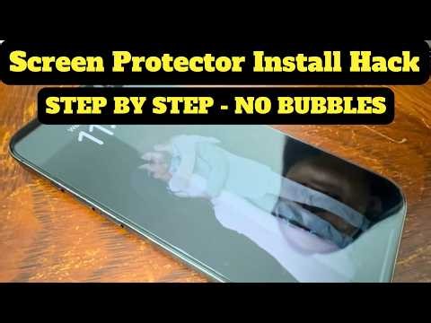 Do this if you want an EASY install and NO BUBBLES - Unbreakable screen protector review