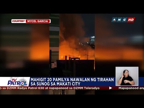 Mahigit 20 pamilya nawalan ng tirahan sa sunog sa Makati | TV Patrol