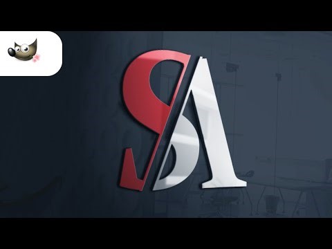 How to Design SA Logo in GIMP | Professional Logo Design Tutorial for Beginners