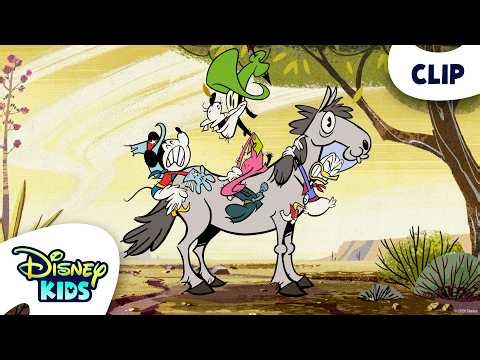 Mickey, Donald, and Goofy's Chaotic Rodeo Adventure 🤠 | Mickey Mouse (Shorts) | @disneykids