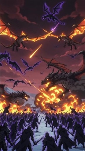 Dragon Monarch Antares Arrives! Jin-Woo Shadow Army vs Destruction Dragons🙀 #sololeveling #sungjinwo