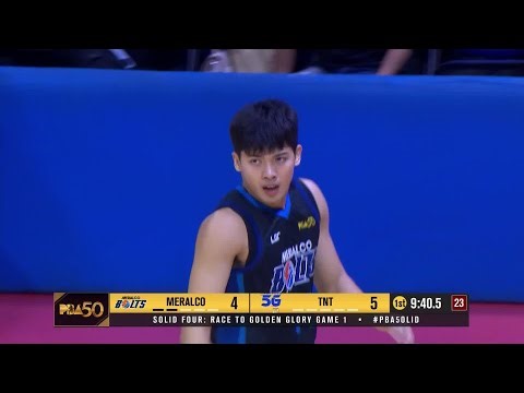 CJ Cansino FIRES 13-1st quarter points for Meralco vs TNT! 🔥 | PBA Season 50 Philippine Cup