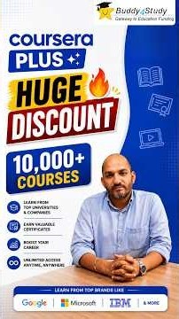 Coursera Plus HEAVY DISCOUNT 🔥 | 10,000+ Courses & Certificates | Buddy4Study