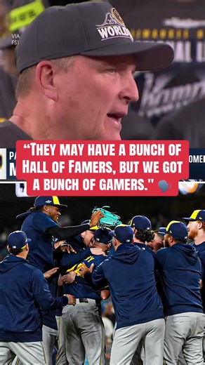 Brewers manager Pat Murphy with a bar after the Brewers' first trip to the World Series in 44 years 🗣️ (via @MLBonFOX) #mlb #mlbpostseason #ladodgers #milwaukeebrewers #worldseries