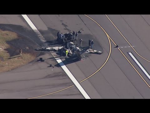 Aftermath of plane crash that killed former NASCAR driver Greg Biffle, family