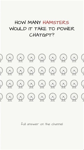 What if you tried to power an AI with hamster wheels?