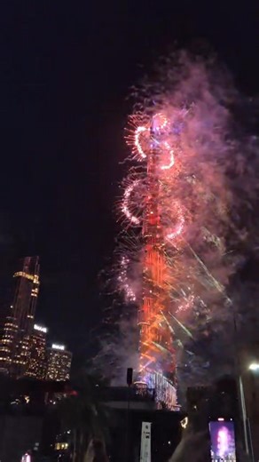 Watch the Burj Khalifa fireworks Credit: Virendra Saklani/Gulf News For live updates: https://gulfnews.com/1.500394888 | Gulf News