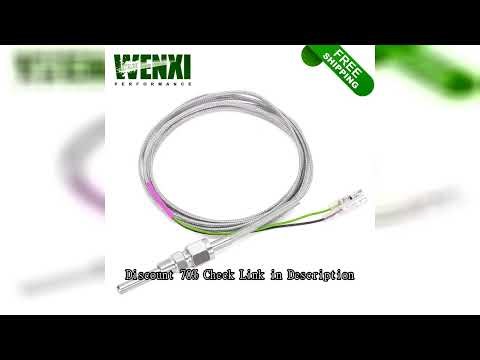 Exhaust gas Temp sensor 2m EGT K Type Thermocouple Probe Exhaust Temperature Sensors Threads Exhaust