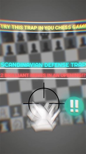 |Scandinavian Defense Trap for White ♟️ | Brutal Checkmate in Few Moves! #chess #shorts #checkmate