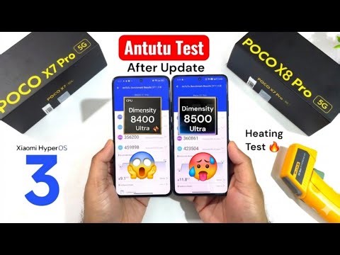POCO X8 Pro vs POCO X7 Pro Antutu Test 🔥🔥🚀🚀🚀 #pocox8pro #pocox7pro
