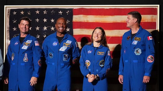 Artemis II astronauts reunite with their moonship 3 months after record-breaking flight