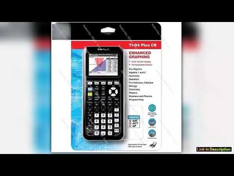 TI 84 Plus CE Color Screen Graphing Calculator AP SAT and IB Exam Ready Advanced Functionality for