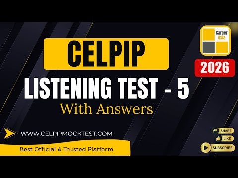 Celpip Listening Mock Test - 5 | Celpip Listening Test Practice With Answers - 2026