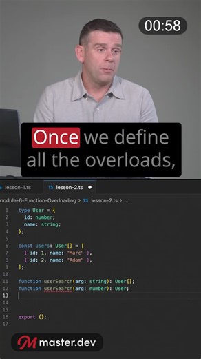 Solve Confusing Function APIs with TypeScript Function Overloading | Master.dev (Formerly Frontend Masters) posted on the topic | LinkedIn