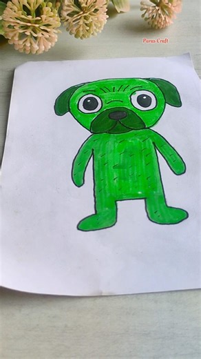 Alien Dog Drawing Art ✍️#alien #dog #art #drawing #cartoon