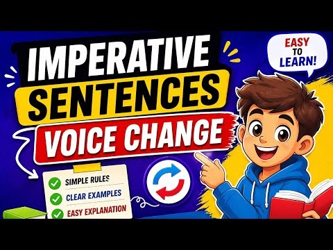 Imperative Sentences Voice Change | Active to Passive in Easy Way
