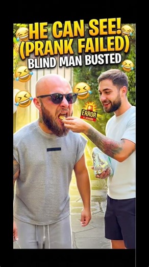 Worst Prank Ever: Fake Blind Man Exposed! 👀 #shorts #funnyvideo