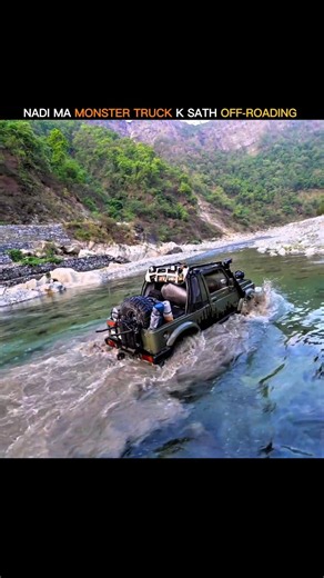 NADI MA MONSTER TRUCK K SATH OFF-ROADING #piyushjoshi #souravjoshivlogs