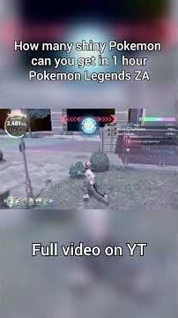 How Many Shiny Pokémon Can You Get in 1 Hour in Pokémon Legends: Z-A? Part 1