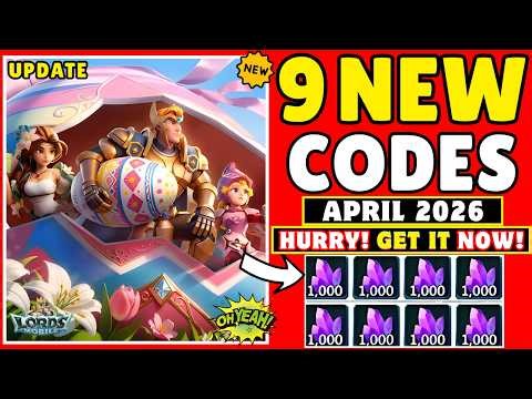 ⚠️ APRIL CODES ⚠️ LORDS MOBILE REDEEM CODES APRIL 2026 - LORDS MOBILE GIFT CODES