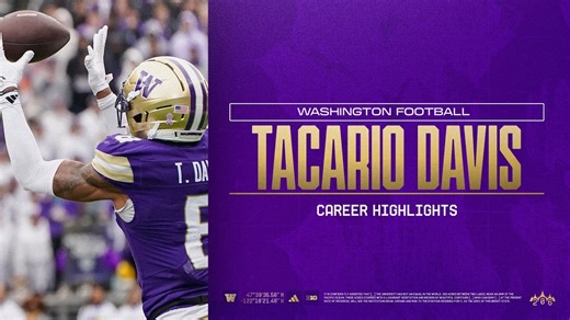 Tacario Davis Career Highlights: Washington Football