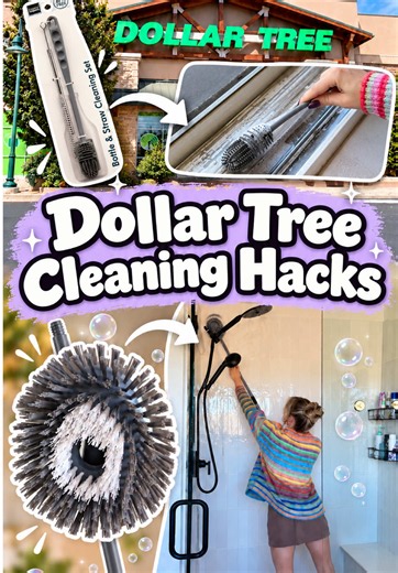 Dollar Tree cleaning hacks you’ll actually use! 🧼 From cleaning those hard-to-reach spots to making everyday messes easier to tackle, which product was your favorite?! 🫧 💚 🛒 Save these for your next Dollar Tree trip! #dollartree #hacks #cleaning #home #clean