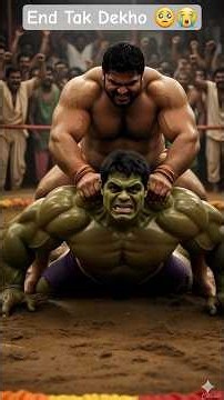 Hulk Ne Kushti Jeet Kar Papa Ko Bachaya 😭💪 | Emotional Desi Hulk Story | #story #shorts #hulk #ai