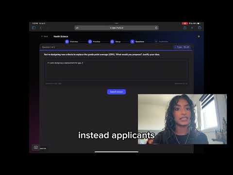 McMaster Health Sciences (BHSc) Supplementary Application Video Interview Simulation