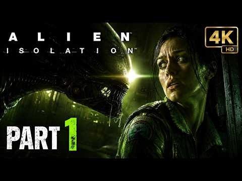 Alien: Isolation Gameplay Walkthrough Part 1 | 4K 60FPS | Facecam