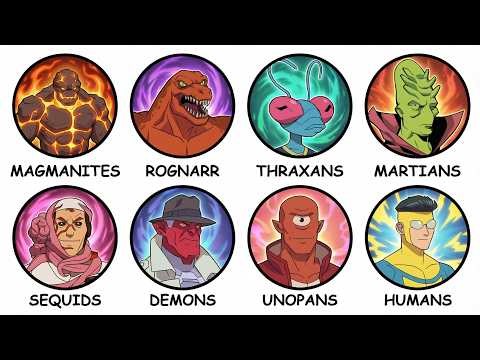Every Major Species in Invincible Explained in 16 Minutes