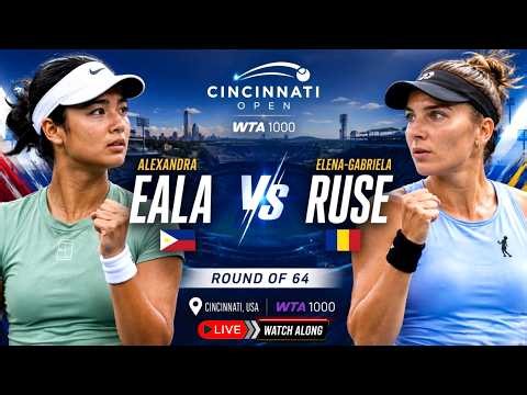 Cincinnati Open Live: Alex Eala Vs Elena Ruse - WTA 1000 Cincinnati Masters R-64 Women Tennis Live