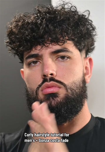 Curly Hairstyle Tutorial for Men with Goonza Costa Fade