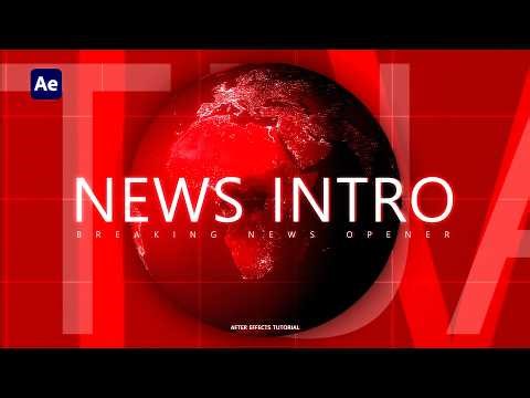 Create a BREAKING NEWS Opener in After Effects (No Plugins)