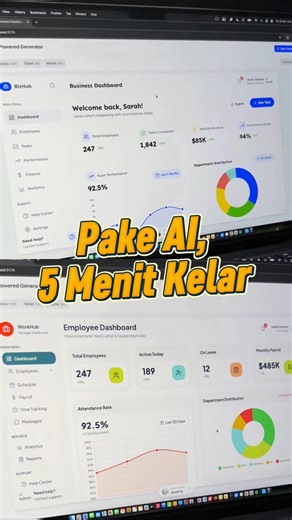 BuildWithAngga (BWA) on Instagram: "From prompt to Envato-ready HTML, CSS, and JavaScript in under 5 minutes 🤯 Generate two complete pages without rework. Shayna. AI-powered. Built for production 😎"