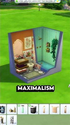 Minimalism Vs Maximalism Bathroom In The Sims 4