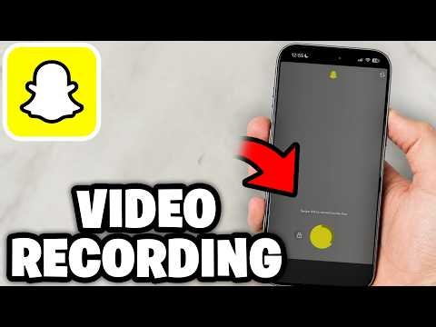 How To Record Videos on Snapchat - Tutorial