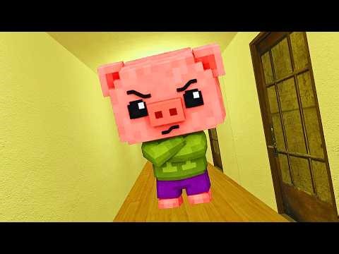 MINECRAFTIFIED Nextbots Hoggie SOLO CHASE in Doorways I Garry's Mod Nextbots