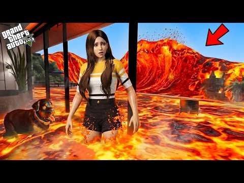 Shinchan & Kalai Survived Lava Tsunami 😱🔥 Save Los Santos! | GTA 5 Tamil Mod Gameplay
