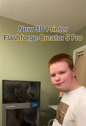 @F FLASHFORGE Thank You! CJ is one lucky guy, Flashforge sent him the Creator 5 Pro! This 3D printer is amazing. Four printheads, which means zero filament waste! More 3D crafting videos coming soon. #flashforge #Creator5pro #3dprinting #filament #unboxing