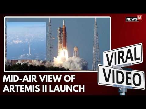 Stunning Mid-Air View of NASA Artemis II Launch | NASA's Mooon Mission | Moon Rocket | N18G