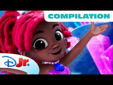 Disney Jr. Ariel: Songs from the Crystal Cavern Compilation!🧜🏾‍♀️🎶 | The Little Mermaid | Disney Jr.