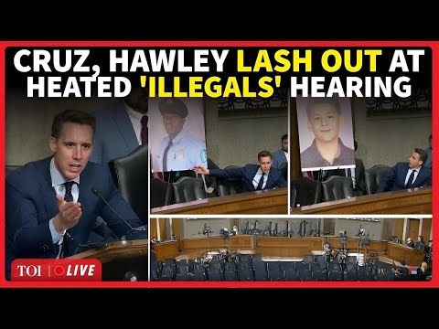 'You're Here To Answer… ': Josh Hawley Loses Temper At 'Mass Deportations' Senate Hearing