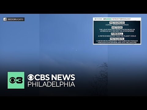 Fireball reportedly seen in sky from New Jersey, Pennsylvania