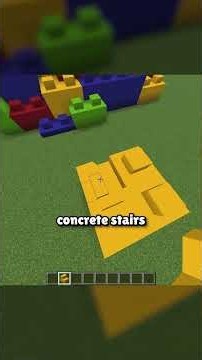 Lego Castle with Concrete Stairs #minecraft